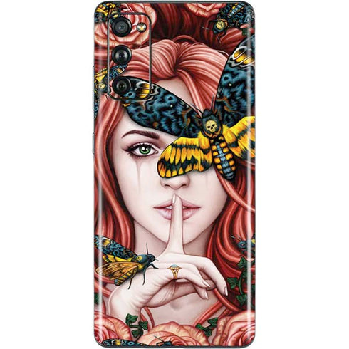 Gothic Woman and Death Moth Butterflies by Sarah Richter Galaxy S20 Fan Edition Skin
